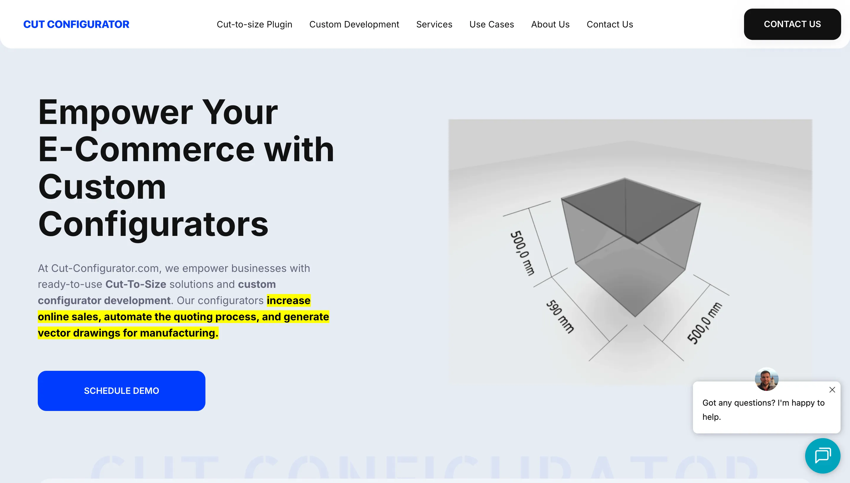 Cut-Configurator — Automated Materials Processing Service